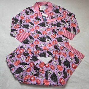 New M Printfresh x Anthropologie Sleepy Hollow long-sleeve Halloween pajama set